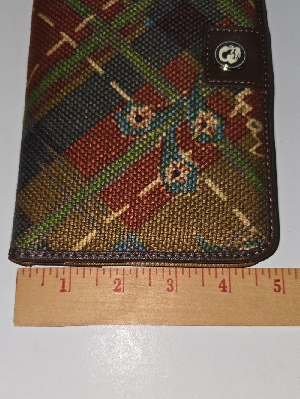 Spartina 449 Multicolor Gracie Woven Plaid Continental Wallet - Picture 12 of 13